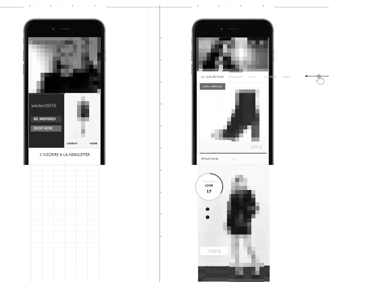 vue isométrique mobile design